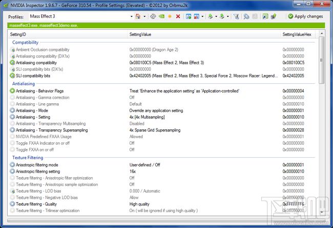 NVIDIA Inspector,显卡检测