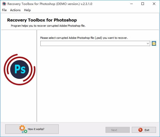 Recovery Toolbox for Photoshop下载,PSD文件修复软件